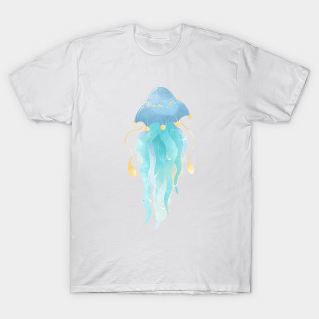 Cartoon jellyfish T-Shirt by OllyKo